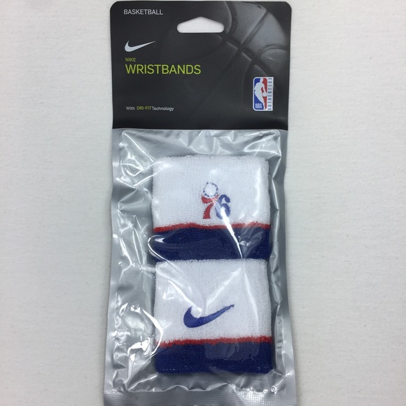 Nike Other - Nike NBA Philadelphia 76ERS Wristband Team Issue White Basketball DriFit NWT